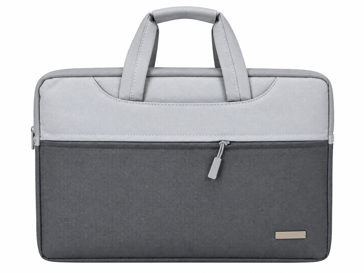 Slim laptop bag 15.1-16.2 inch two-tone sleeve briefcase - Grey