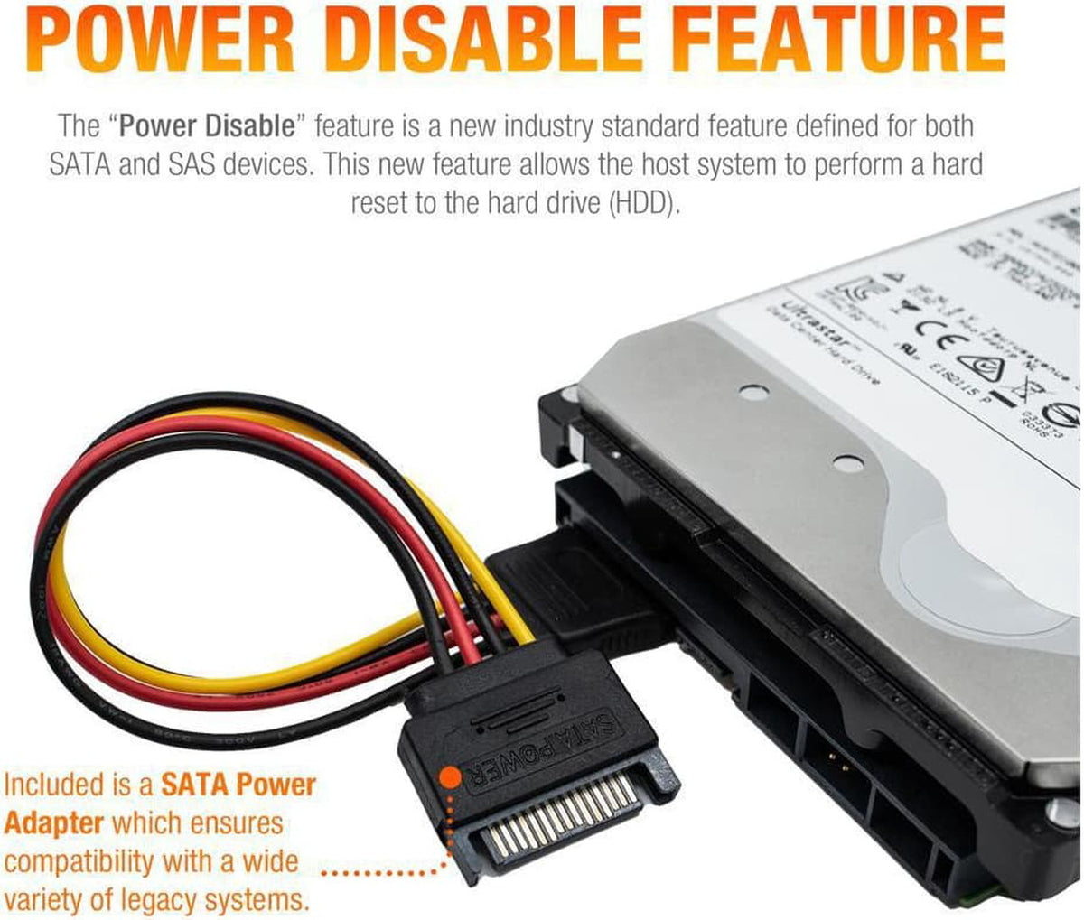 HGST 14TB hard drive — label