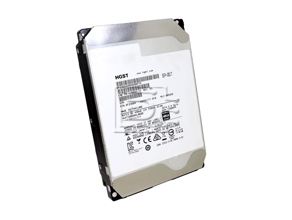 HGST Ultrastar He8 8TB 3.5 inch SATA hard drive