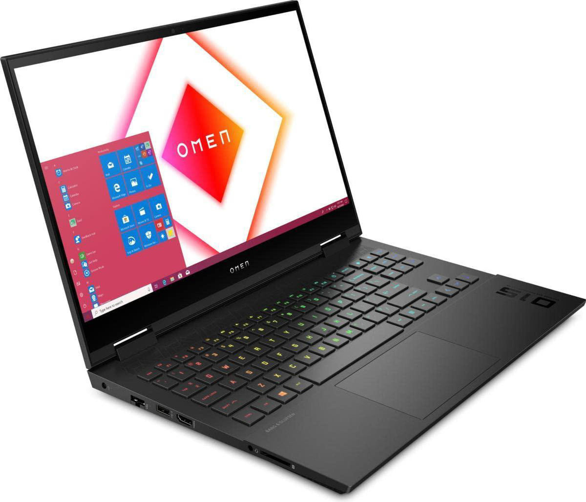 HP OMEN 15 RTX 3060 — angled view