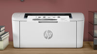 HP LaserJet M111w compact laser printer on a desk