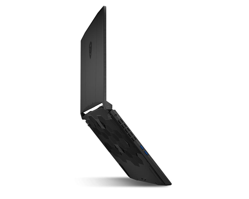 MSI Katana 15 HX - rear cooling vents and dragon design