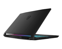 MSI Katana 15 HX - angled view showing 15.6 inch 144Hz display