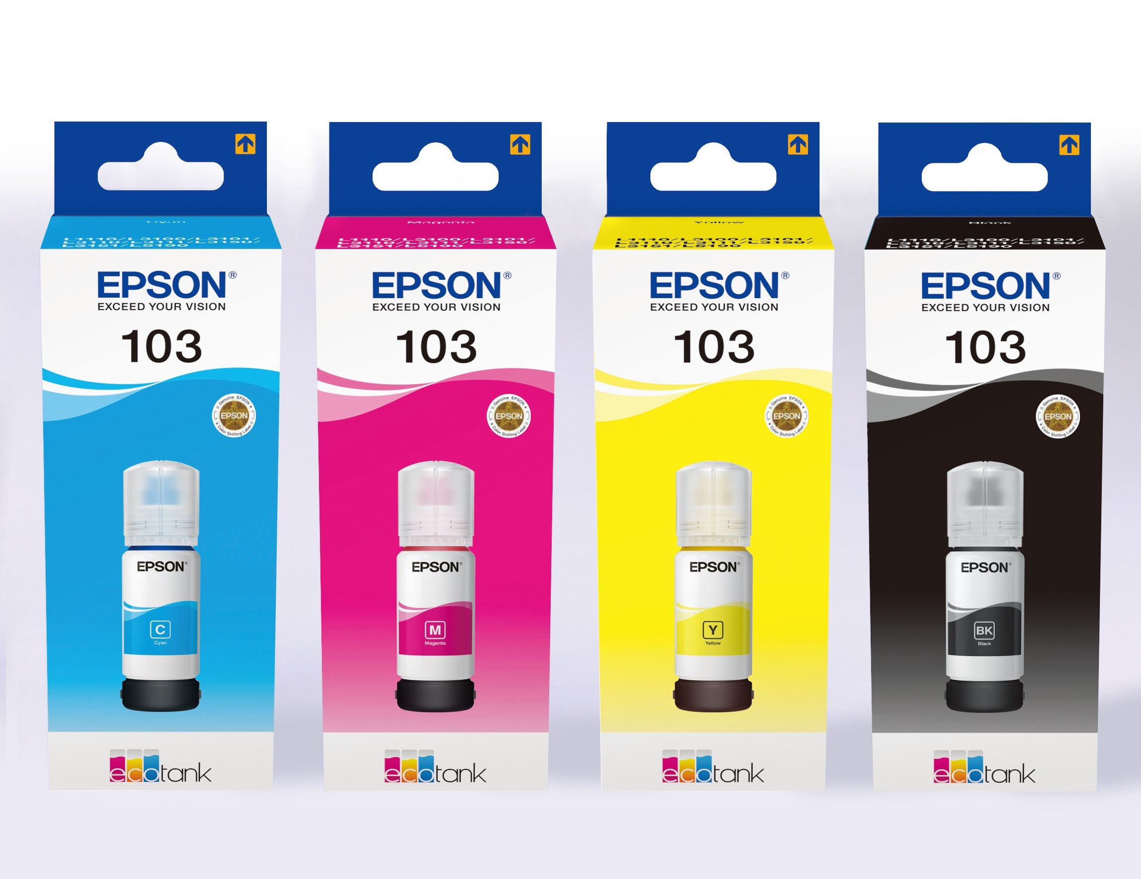 Epson 103 EcoTank ink bottles - full 4 colour set
