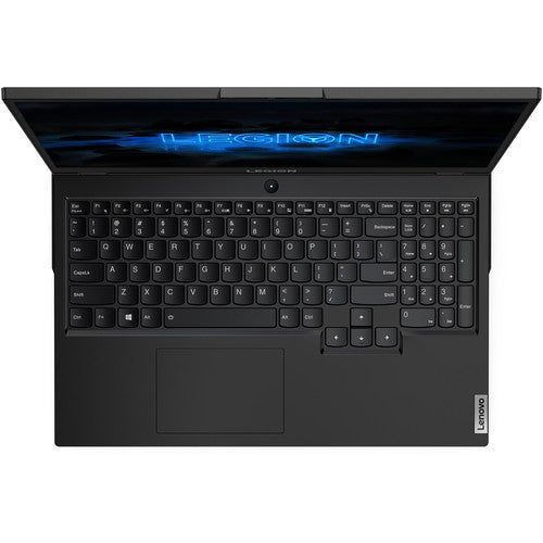 Lenovo Legion Y7000 2020 gaming laptop - front view with backlit keyboard, Phantom Black