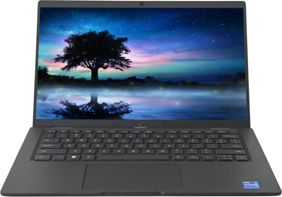 Dell Latitude 7430 Touch - angled view showing FHD touchscreen display