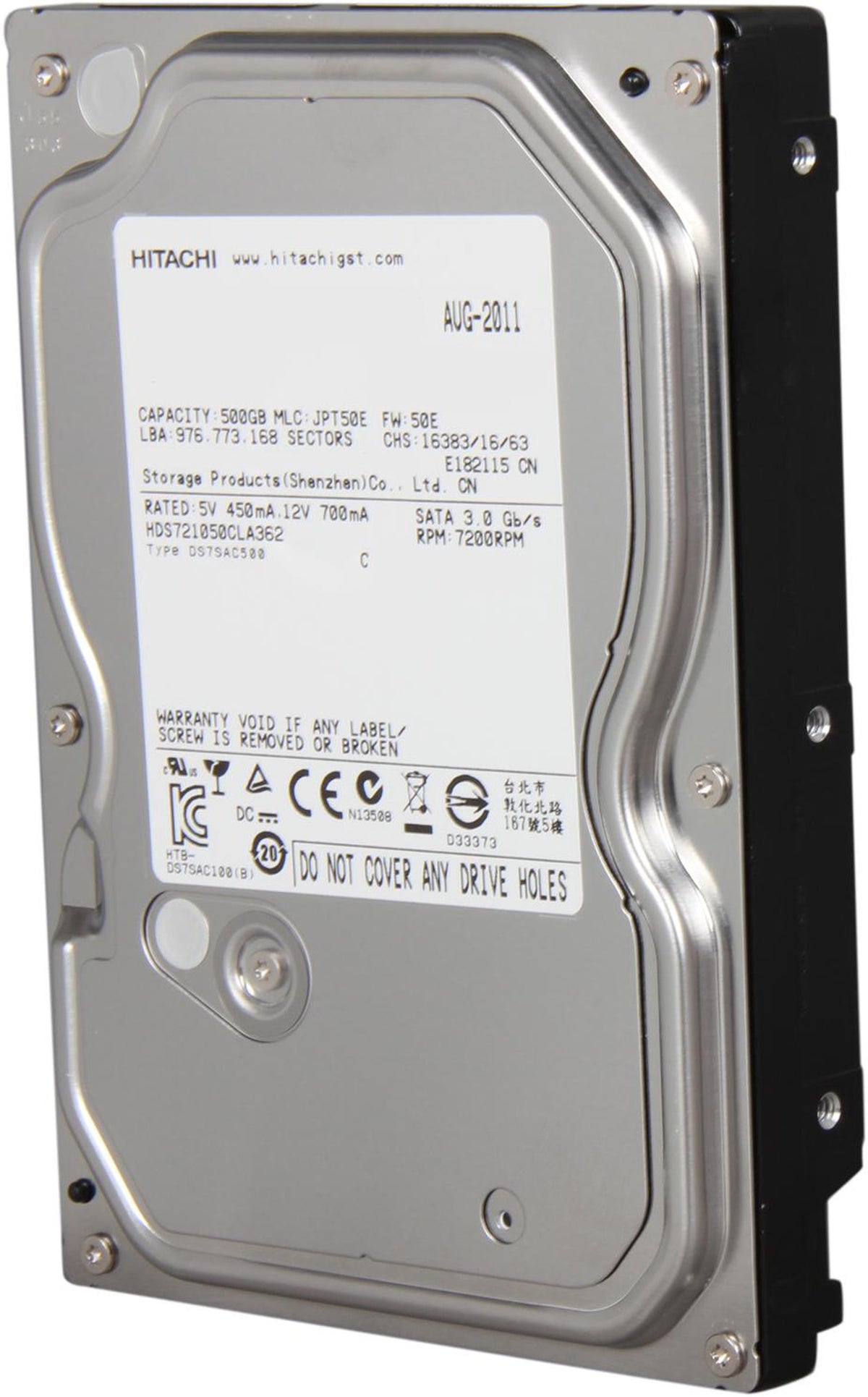 HGST 500GB 3.5 inch internal SATA hard drive