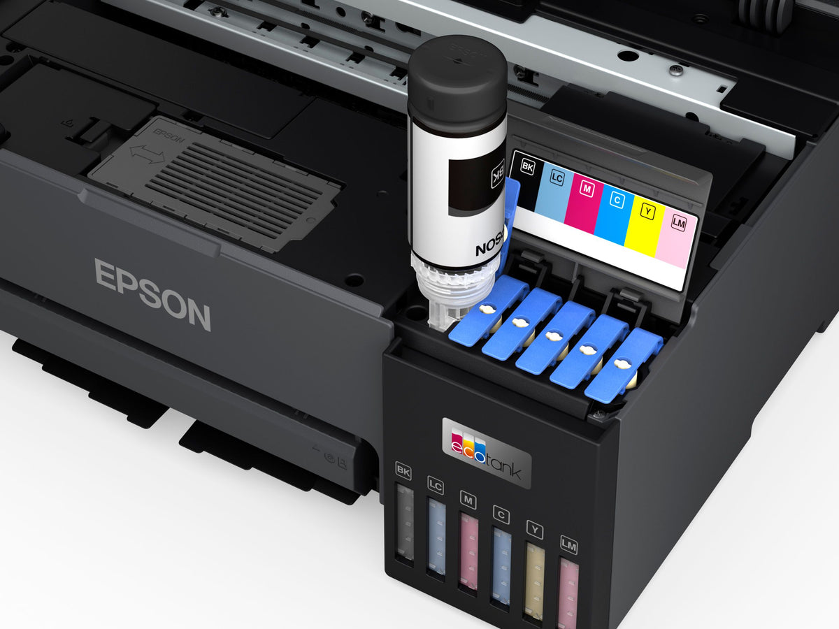 Epson EcoTank L8050 photo printer - angled product view