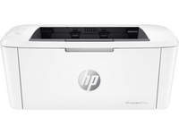 HP LaserJet M111w mono laser printer in white - front view