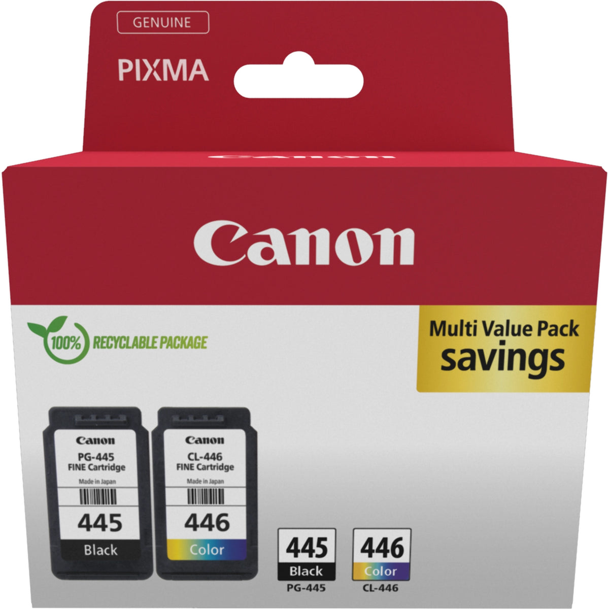 Canon PG-445 Black ink cartridge - official Canon product photo