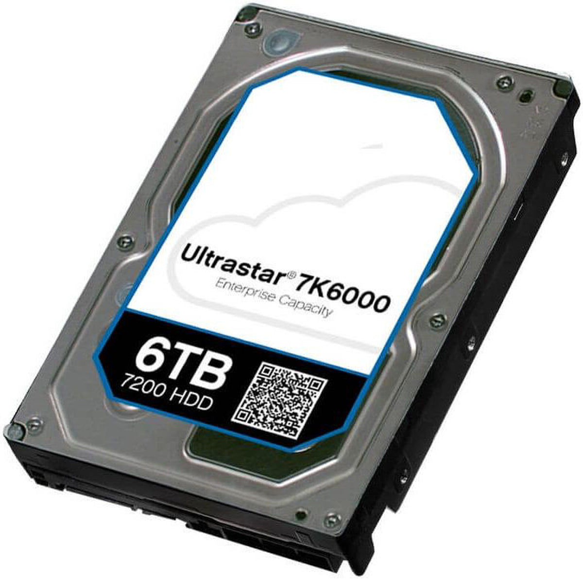 HGST 6TB hard drive — back view