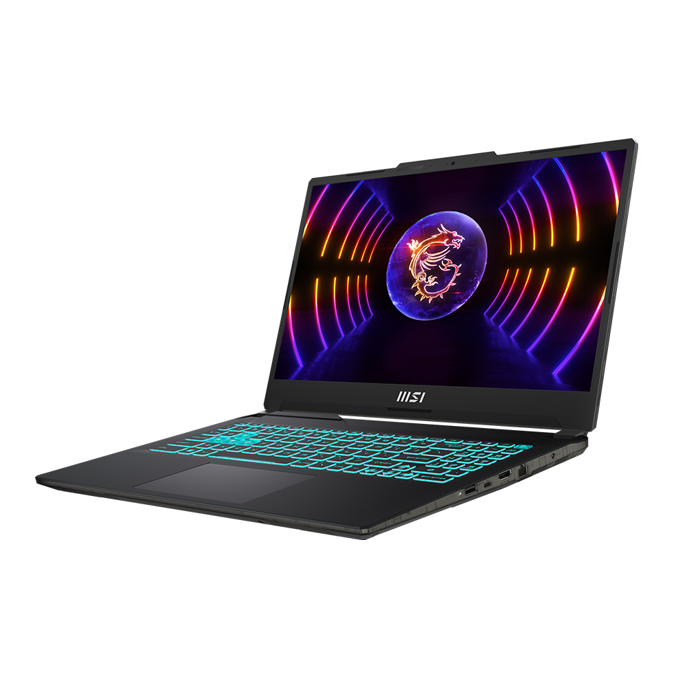 MSI Cyborg 15 A12V gaming laptop - angled view