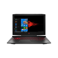 HP OMEN 15-dc1067TX gaming laptop - front view with RGB backlit keyboard