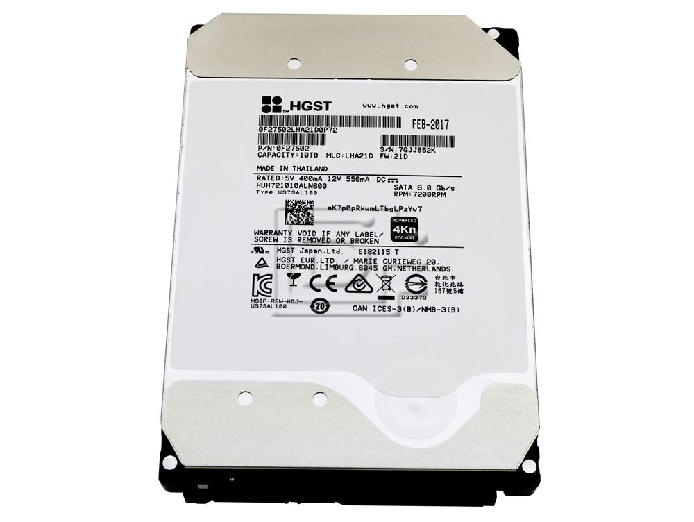 HGST Ultrastar 10TB 3.5 inch internal SATA hard drive