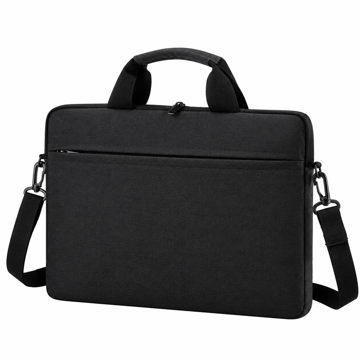 Slim laptop bag 14 inch black - detail