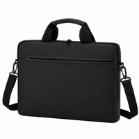 Slim laptop bag 14 inch black - detail