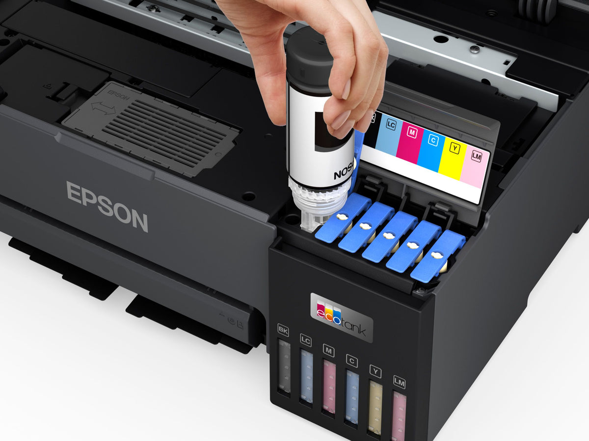 Epson EcoTank L8050 - front ink tank refill system
