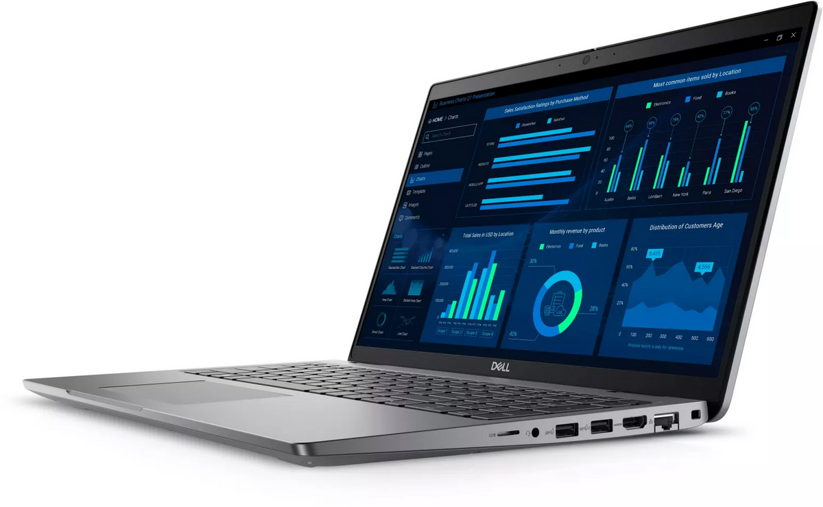 Dell Precision 3581 — ports and side view