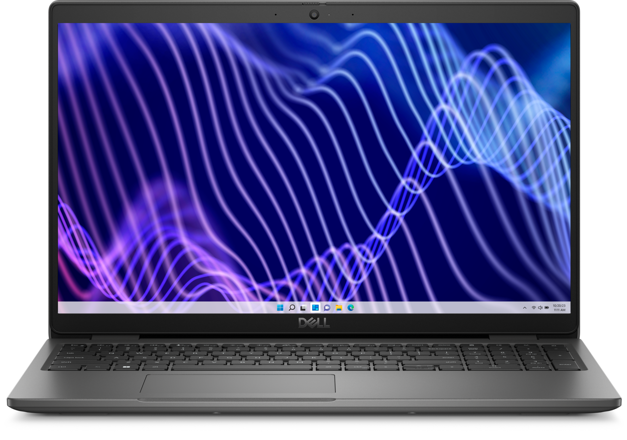 Dell Latitude 3540 business laptop - front view with 15.6 inch Full HD display and backlit keyboard