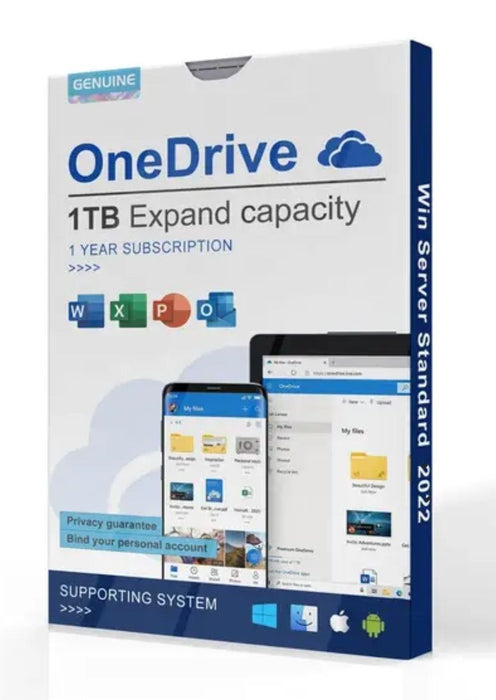 1TB Storage Cloud 1 Year Subscription Expand Capacity Genuine Customize your personal account