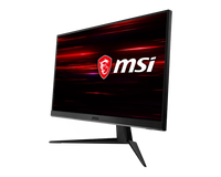 MSI Optix G241 gaming monitor - angled view showing frameless design